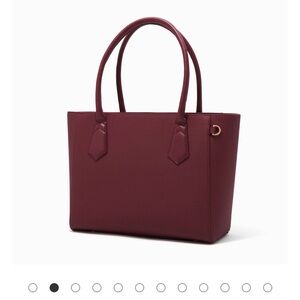 NWT Dagne Dover Signature Legend Burgundy Tote